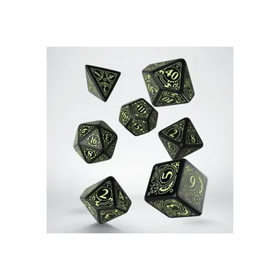 Obrázek produktu pro Sada kostek Steampunk Black & glow-in-the-dark (7)