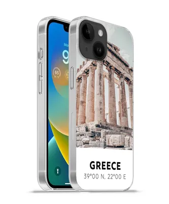 Produktbild von MuchoWow® Handyhülle Schutzhülle Hülle für Apple iPhone 14 - Softcase Griechenland - Tempel - Athen Silikon Softcase Handy Hülle - Mobiltelefonhülle