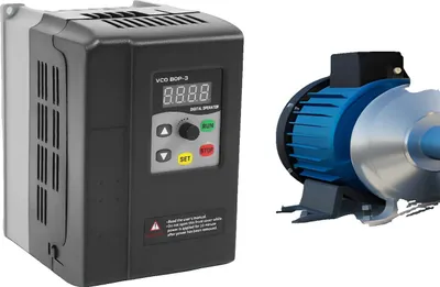 Obrázek produktu pro Měnič VFD, 2,2 kW, vstup 3PH 380V, výstup 3PH 380V, proud 5,8 A, kompaktní rozměry 10*14,5*15,4 cm