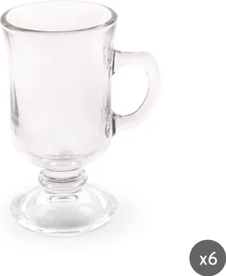 Image de Excelsa Set Von 6 mugs 12 cl Irish Coffe Glas Transparent
