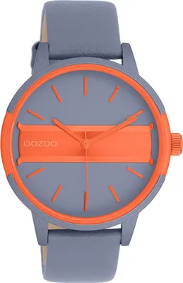 Produktbild von Oozoo Armbanduhr dunkelgrau Leder Timepieces Damen Analog-Quarzuhr UOC11459