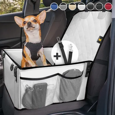 Productafbeelding van Extra stabiele hondenautostoel met versterkte wanden en waterdichte stof - Veilig en comfortabel voor jouw hond