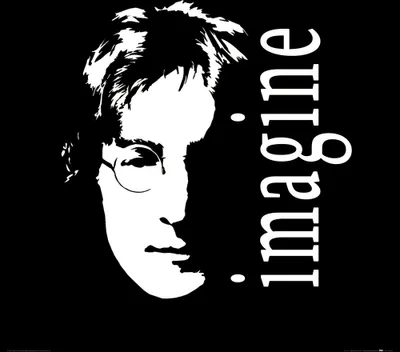 Produktbild von John Lennon Kunstdruck Bild - Imagine (70 x 70 cm)