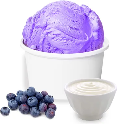 Produktbild von Joghurt Heidelbeere Low Carb Eis Pulver Vegan Zucker-, laktosefrei 100 kg