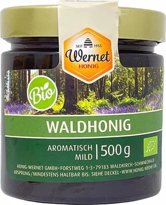 Produktbild von Honig Wernet Traditionsimker im Schwarzwald  Waldhonig im 500g Glas