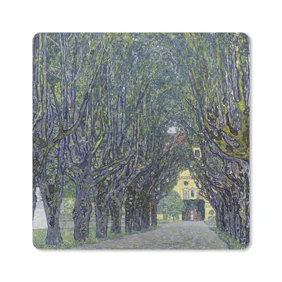Produktbild von MuchoWow® Mauspad Mousepad Allee zum schloss kammer - Gustav Klimt 20x20 cm - Mousepads - Maus Mat - Pad - Mausunterlage - Desk Mat - Bureauartikeln