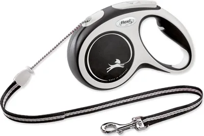Produktbild von Flexi New Comfort M Cord 5 m, Hund, Rückziehbare Leine, Schwarz, Kabel/Schnur, 20 kg, Einfarbig