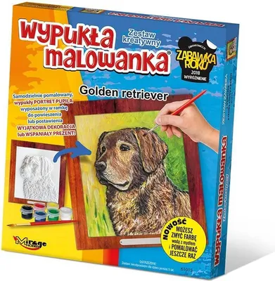 Imagen del producto de Libro para colorear con relieve: Golden Retriever