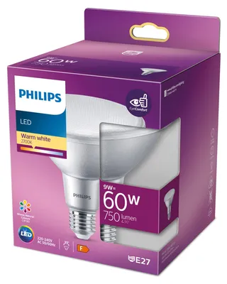 Obrázok produktu pre Philips 8719514443402, 9 W, 60 W, E27, 750 lm, 15000 h, Teplá biela