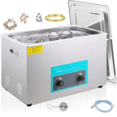 Image de Nettoyeur à ultrasons - Appareil de nettoyage à ultrasons - Nettoyeur pour bijoux - Nettoyeur pour lunettes - Nettoyeur pour montres