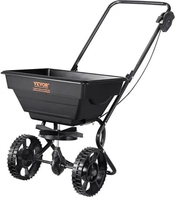 Productafbeelding van Famanu strooiwagen 15 liter met een strooibreedte van 3,8 meter - Handmatig strooiwagen voor de tuin
