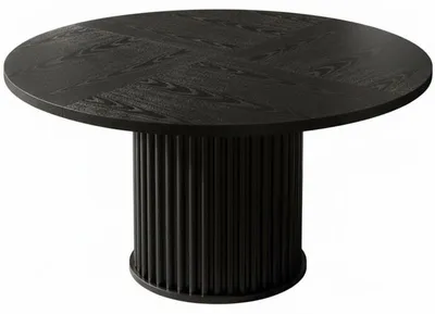 Obrázek produktu pro Kulatý kancelářský stůl HOGA- F2187X, 122 cm, černý