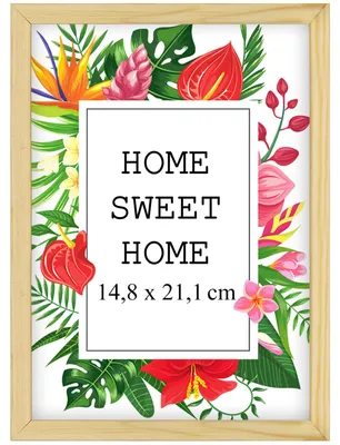 Produktbild von MG Design Natural Bilderrahmen A5 14,8 x 21,1 cm - Aus echtem Holz mit Acrylglas, zum Aufhängen & Aufstellen, für Fotos, Poster & Puzzle