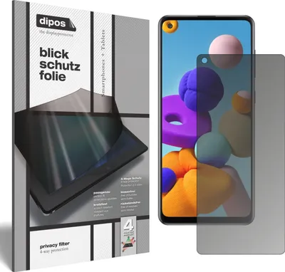 Produktbild von Blickschutzfolie für Samsung Galaxy A21s matt Schutzfolie Folie Display Schutz dipos