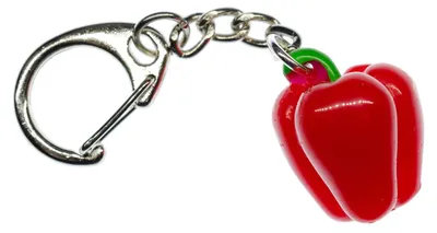 Produktbild von Paprika Schlüsselanhänger Gemüse Miniblings Schlüsselring Kochen Essen Rot