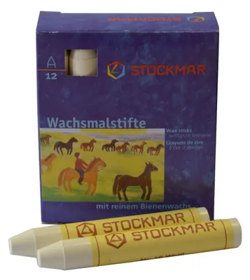 Obrázok produktu pre Stockmar 330-16 voskové pastelky - biele - 12 pasteliek