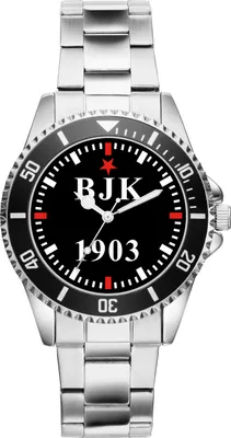 Produktbild von KIESENBERG Herrenuhr Armbanduhr BJK Besiktas Türkei Geschenk Fan Artikel Zubehör Fanartikel Analog Quartz Uhr 2733