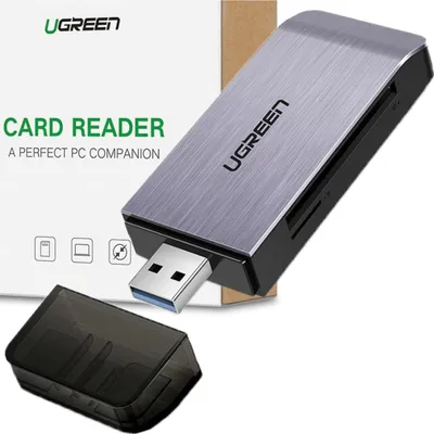 Immagine prodotto di Usb 4 in 1 adattatore Ugreen lettore di schede Sd + Microsd Cm180 (argento)