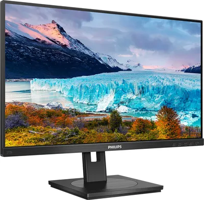 Produktbild von Philips S-line 272S1M - LED-Monitor - 68.6 cm (27") - 1920 x 1080 Full HD (1080p) @ 75 Hz - IPS - 250 cd/m² - 1000:1 - 4 ms - HDMI, DVI-D, VGA, DisplayPort - Lautsprecher - Schwarz