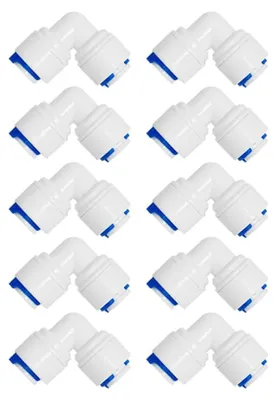 10er-Pack Winkelsteckverbinder 1/4"–3/8" für Wasserfilter