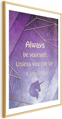 Produktbild von Posterpapier Poster - Be Yourself 60x90 cm Text m-A-0754-ao-a