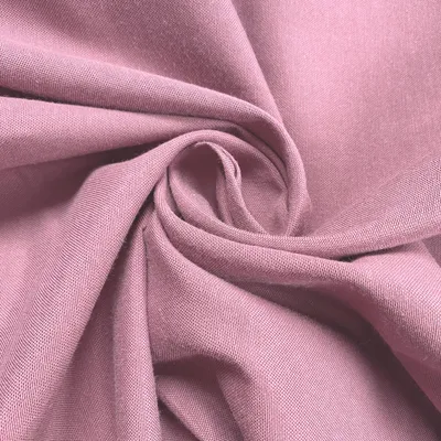 Produktbild von heimtexland ® Deko Vorhang Baumwolle Dekoschal Blickdicht Einfarbig Ösenschal Gardine Typ849 Rosé HxB 160x140 cm