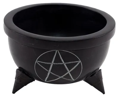 Produktbild von Specksteinschale/ Hexenkessel mit Pentagram