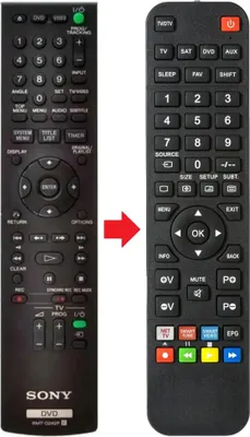 Produktbild von Fernbedienung geeignet für SONY RDR-VX450 | RDRVX450 | RMTD242P