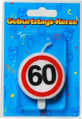 Produktbild von Tortenkerze 60 Zahlenkerze 20g Grundpreis 100g: 14,75 EUR