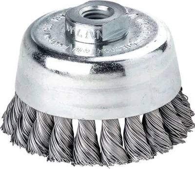 Obrázek produktu pro Lessmann 484217 Topfbürste gezopft Stahldr. 80mm 0,5mm