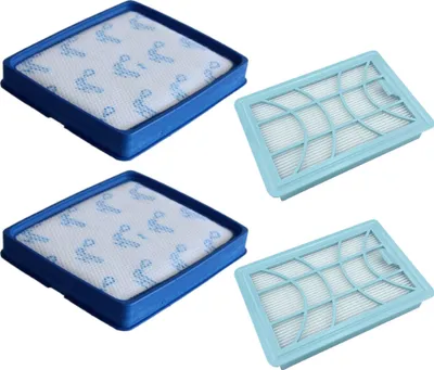 Produktbild von 2x Trade-Shop Staubsaugerfilter-Set (Motorfilter + HEPA-Abluftfilter) kompatibel mit Philips PowerPro Expert FC9734 FC9735 FC9736 FC9737 FC9738 FC9739