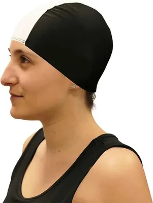 Produktbild von Softee Elasthan Badekappe Schwarz  Schwarz One Size