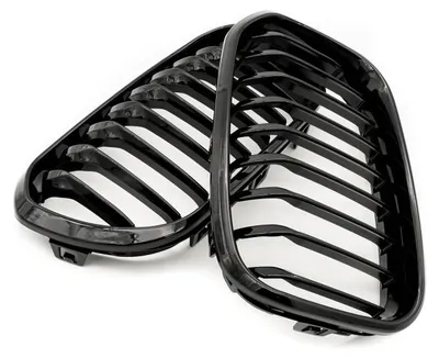 Image de Grille de calandre BMW Série 1 F20 FL simple, noir brillant