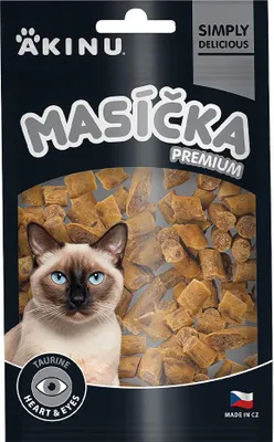 Obrázek produktu pro Akinu MASÍČKA PREMIUM Heart & Eyes pamlsek pro kočky 50 g