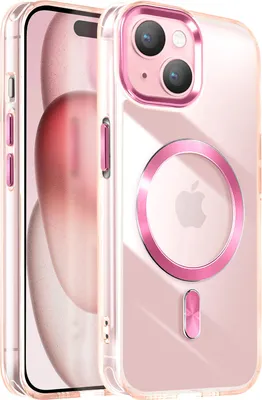 Produktbild von Avizar, MagSafe Hülle für Apple iPhone 15 Cristal Color, Champagnerrosa