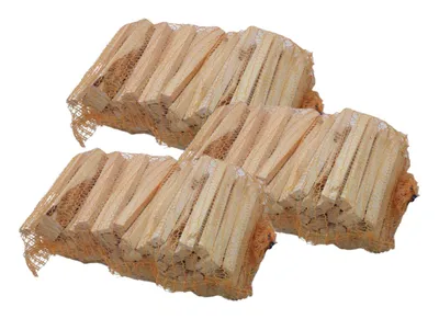 Image de BURI 3X bois d'allumage séché en sac Bois d'allumage bois de conifères pin épicéa