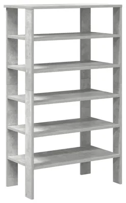Immagine prodotto di vidaXL Portascarpe grigio cemento 61x32x105 cm Materiale a base di legno