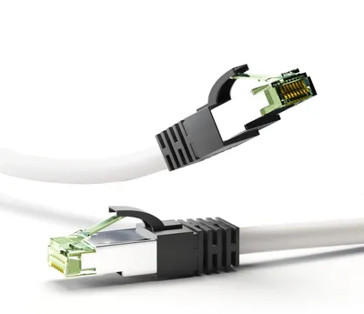 Produktbild von Goobay CAT 8.1 Netzwerkkabel RJ45, 2 Meter, Weiß