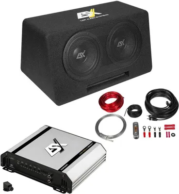 Obrázek produktu pro ESX DBP 208Q | Basový balíček skládající se z 20cm subwooferu + 1kanálového zesilovače