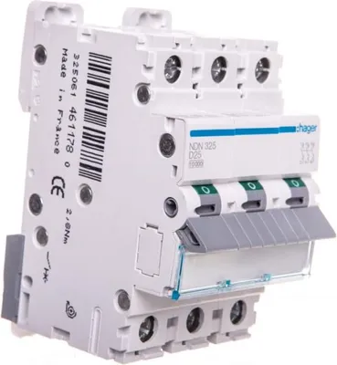 Immagine prodotto di MCB 10kA 3P interruttore di sovracorrente D 25A NDN325 Hager