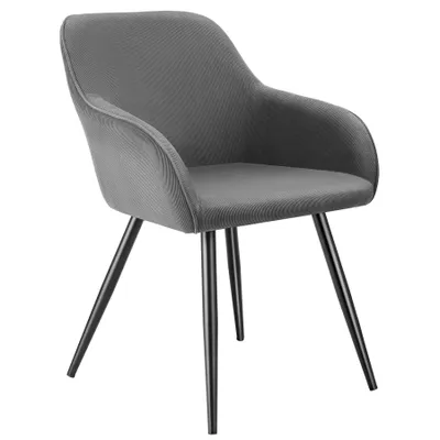 Produktbild von tectake® Esszimmerstuhl Marilyn gepolstert, in Cordoptik 58 x 62 x 82 cm
