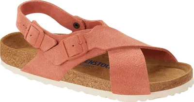 Produktbild von Birkenstock Tulum SFB Damen Sandalette Veloursleder, Farbe:.Earth Red, Größe:38, Weite:Schmal