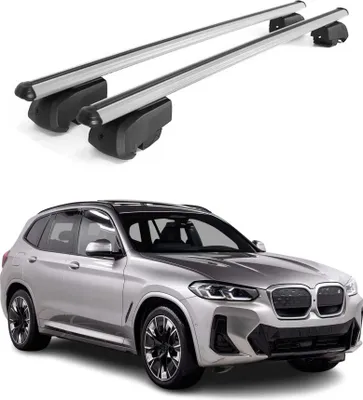 Produktbild von Dachträger Gepäckträger für BMW iX3 G08 2020-2025 Querträger ABE Alu Grau 2x