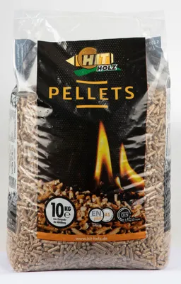 Image de Pellets de bois 10kg Ø6mm ENplus A1DIN sac combustible poêle à pellets poêle chauffage