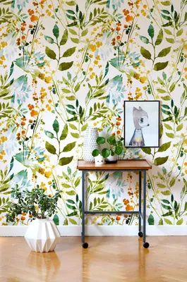 Produktbild von Coloray Fototapete 360x250 cm Vlies-Fototapete - Utensilien Boho Blumenfeldblumen