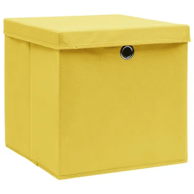 Immagine prodotto di Contenitori con Coperchi 4 pz 28x28x28 cm Giallo