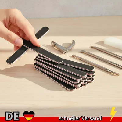 Produktbild von 5 Stück Schmirgelbrett-Nagelfeilen Gerade Schleifpapierfeilen für Nail Art