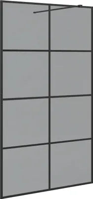 Obrázok produktu pre vidaXL Sprchová zástena čierna 115 x 195 cm Tvrdené sklo