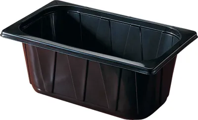 Produktbild von 192x DUNIFORM PP-Schale 1/4 GN 265 x 161 x 100 mm Schwarz ungeteilt