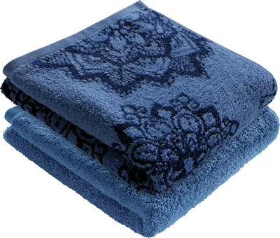 Produktbild von Erwin Müller Duschtuch Bühl" 2er-Pack blau 70x140 cm"